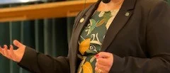Riksdagsledamoten Linda Modig gästade årsmötet
