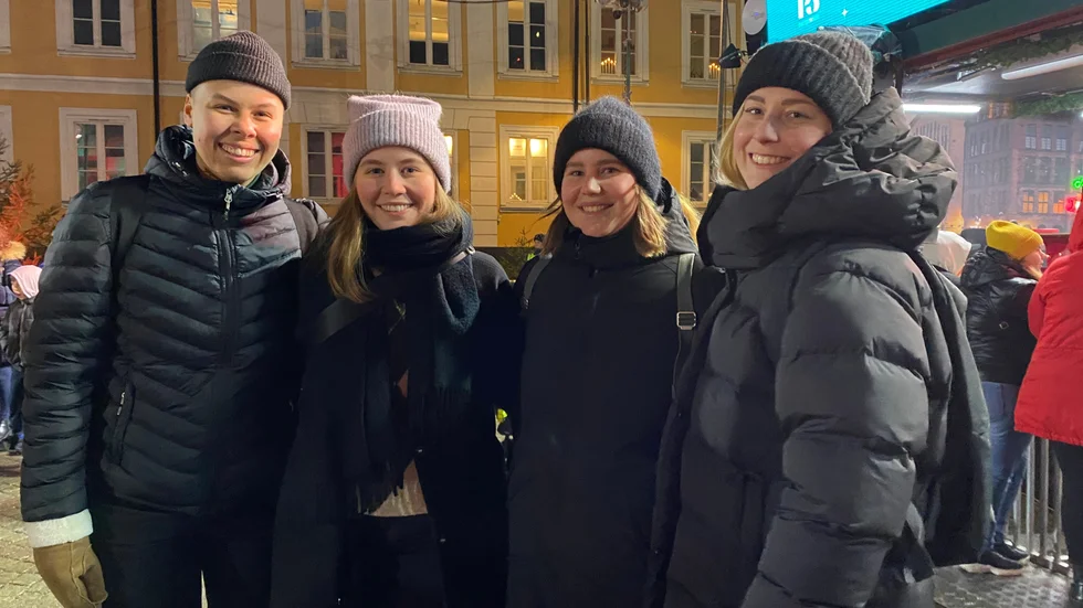Taggad för ännu en musikkväll var denna kvartett, Alexander Mitchell, Lisa Nyström, Clara Karlin och Julia Andersson.