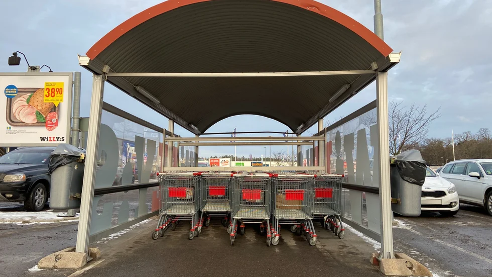 Solberga handelscenter i Strängnäs. Arkivfoto