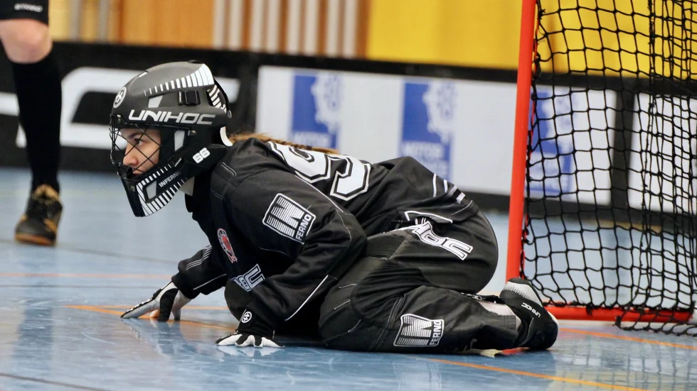 Trosa Edanö-målvakten Rebecca Ahrén fick avsluta matchåret med att hålla nollan.