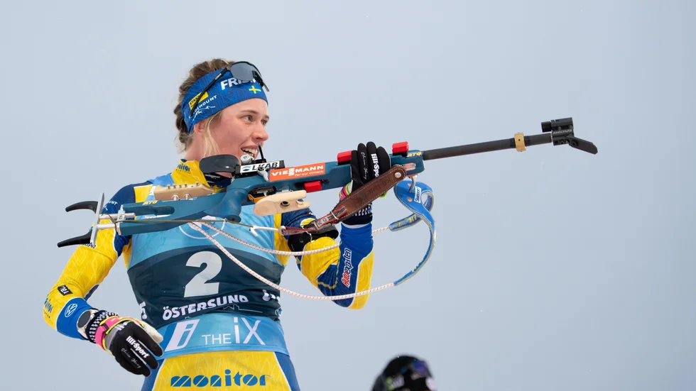 Nu ska även skidskytte och alpint ingå i LTU:s koncept med anpassade utbildningar, karriärmöjligheter och forskning. Bilden visar Elvira Öberg, norrbottning i världseliten i skidskytte. 