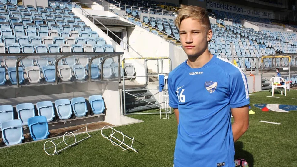 Från England.  Pontus Almqvist återvände till IFK Norrköping efter nio månader på Nike Academy. Foto: IFK Norrköping