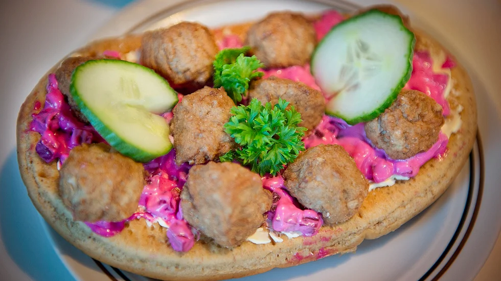 Favorit. Varje gång beställer Ulf en macka med köttbullar.
