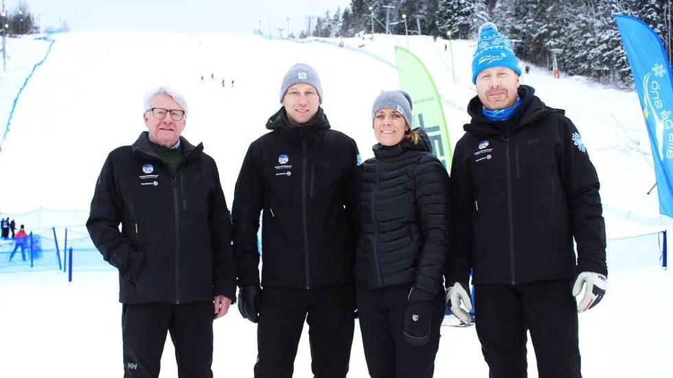 Christer Ekdahl, Jonas Viklund, Frida Henmark och Fredrik Söderlund i NSK:s projektgrupp  är några av eldsjälarna bakom "Alla på snö".