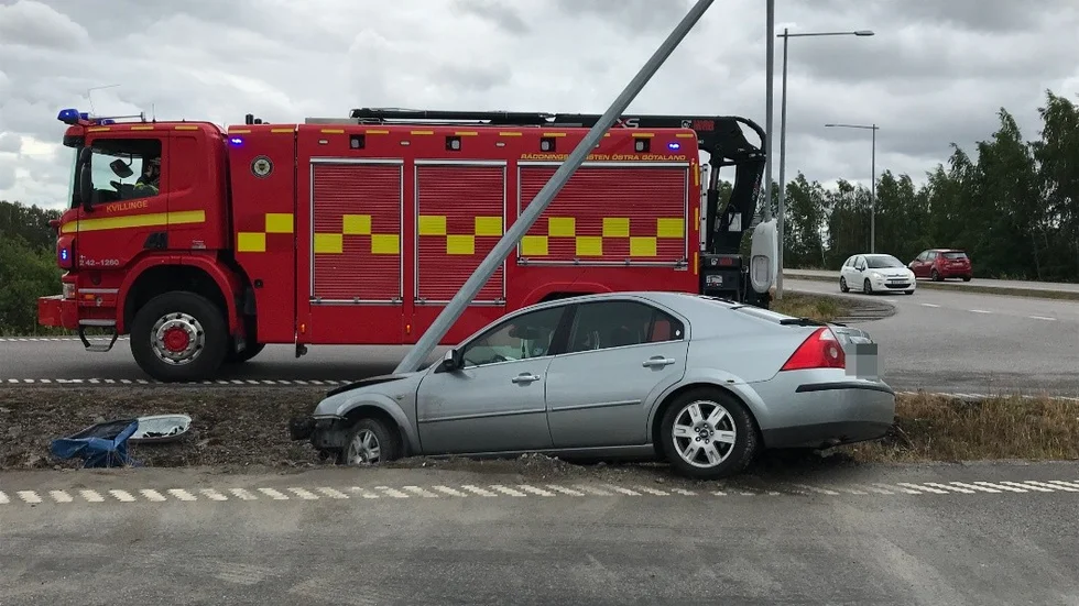 Här inträffade olyckan på torsdagsförmiddagen.