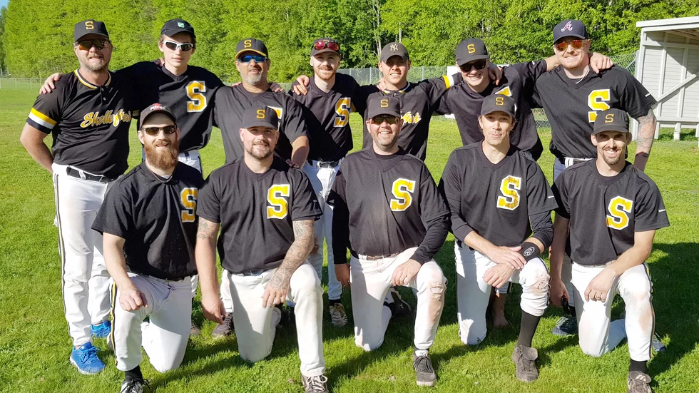Skellefteå Baseboll. Övre raden från vänster: Petter Vesterlund, Albin Lycksell, Rene Cortez, Oskar Widgren, Kim Westerlund, Sixten Berggren, Daniel Nilsson. Nedre raden från vänster: Shawn Dempsey, Alexander Jakobsson, Petrus Johansson, Jonas Bodin, Fredrik Ceder. 