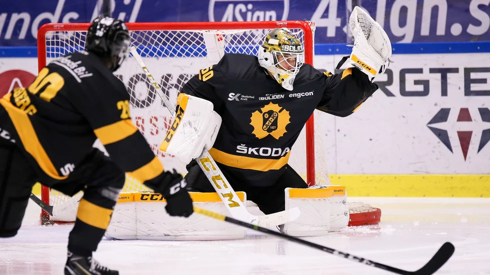 Mantas Armalis höll nollan i sin debut med Skellefteå AIK. 