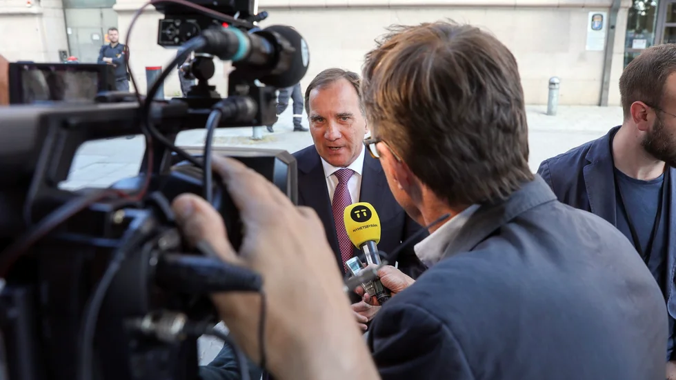 Förlust. Frågan om vinsttak i välfärden föll i riksdagen, men Stefan Löfven driver den vidare i valrörelsen.