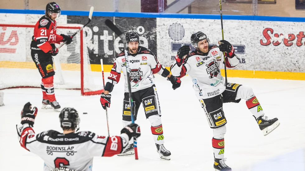 Pontus Johansson gjorde det viktiga 2-1-målet för Boden.