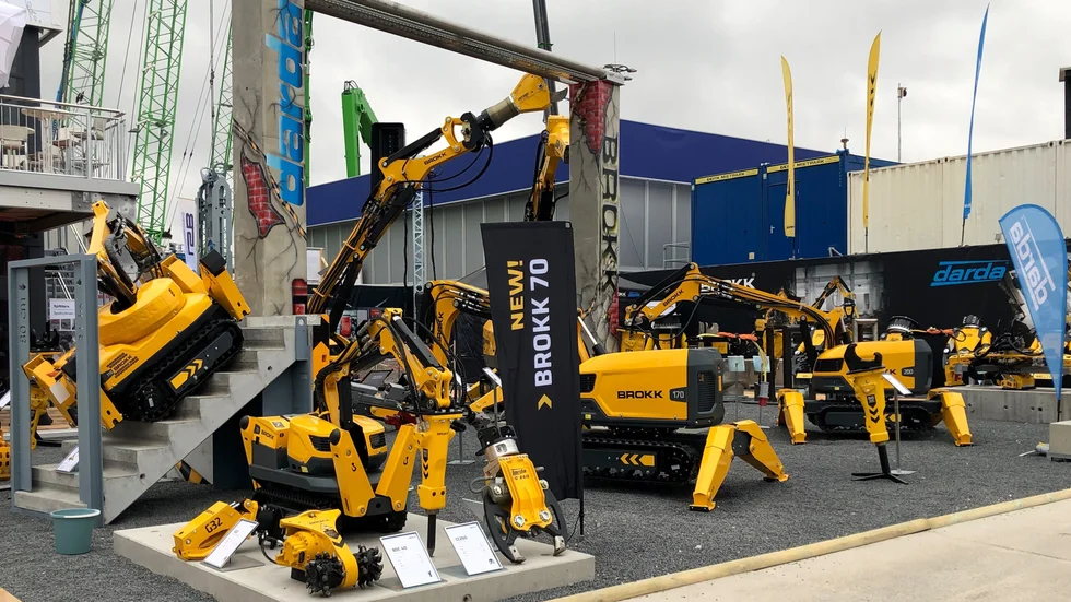 Brokk ställer ut på  Bauma som är världens största mässa för kompletta entreprenad-, bygg- och anläggningsmaskiner.