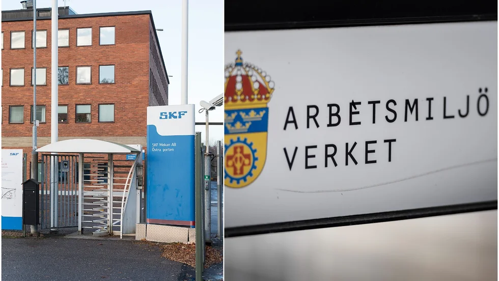 En olycka på SKF mekan har anmälts till Arbetsmiljöverket.