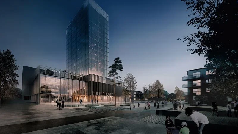 Kulturhuset och hotellet kommer att certifieras enligt Miljöbyggnad Silver.
