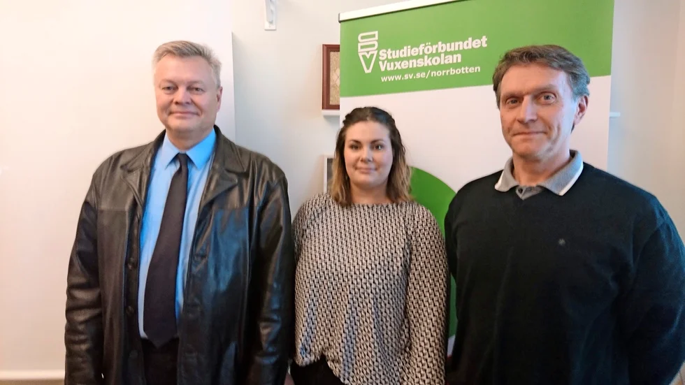 Föredragshållare. Mats Ekman, Anna Kemnevall och Lars Martinell medverkade vid PRO-kursen.