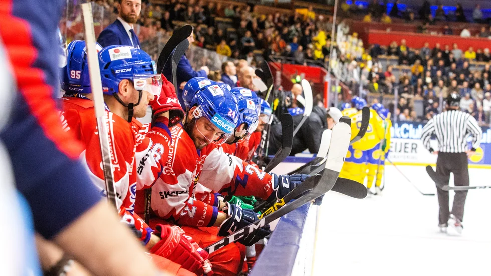 211110 Tjeckiens Filip Pyrochta under ishockeymatchen i Karjala Tournament mellan Sverige och Tjeckien den 10 november 2021 i Linköping. 
Foto: Magnus Andersson / BILDBYRÅN / COP 308 / MN0006