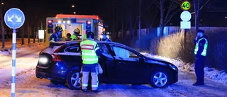 Trafikolycka på Vaksalagatan – en till sjukhus