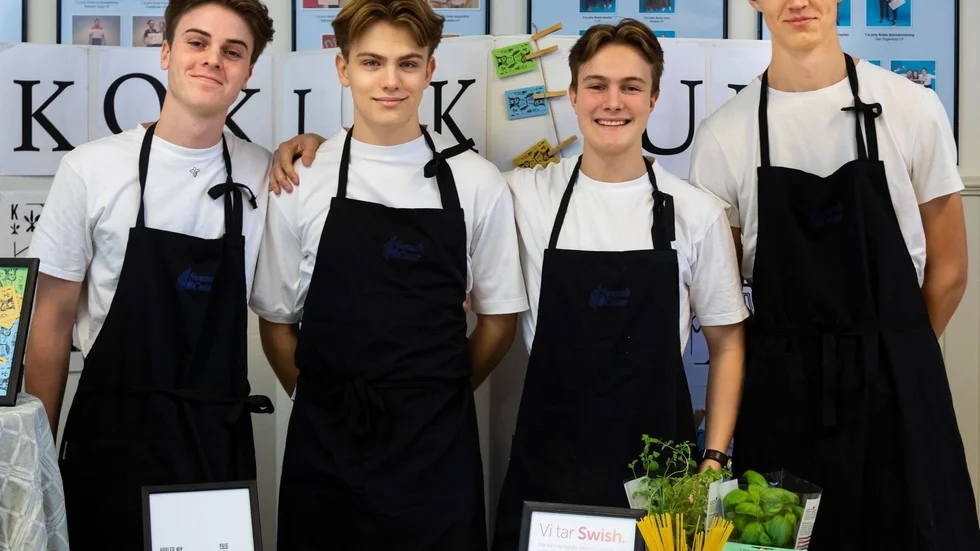 Koklek UF består av Marcus Rådmann, Herman Wrangel, Maximilian Söderlund och Viktor Eriksson på Europaskolan. 
