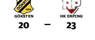 HK eRPing vann borta mot Göksten