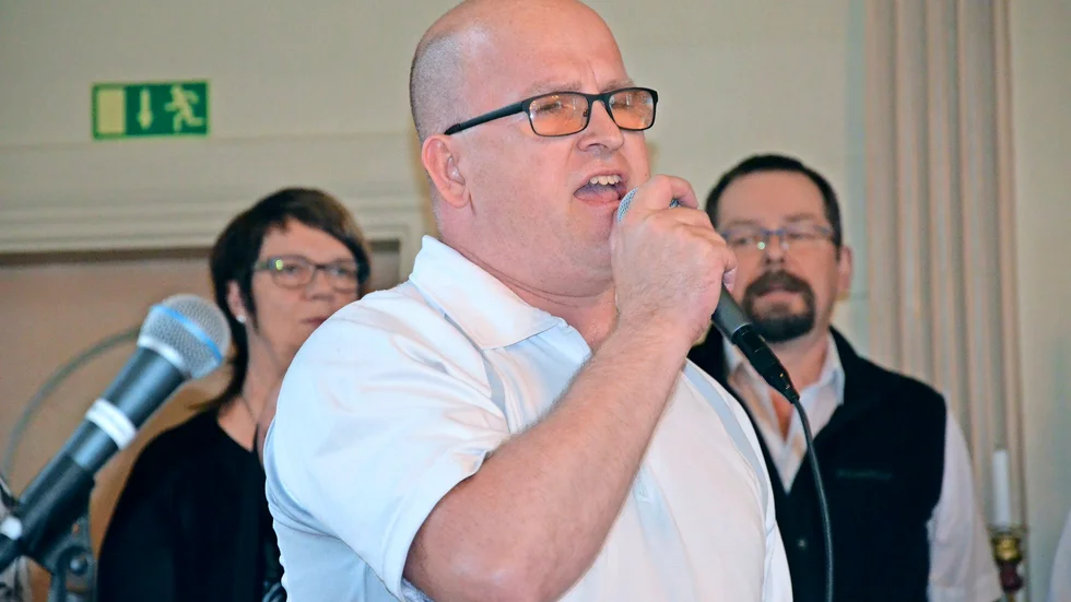 En av solisterna. Sven-Bertil Grahn som hemvändande deltagare. Foto: Britta Stenberg.