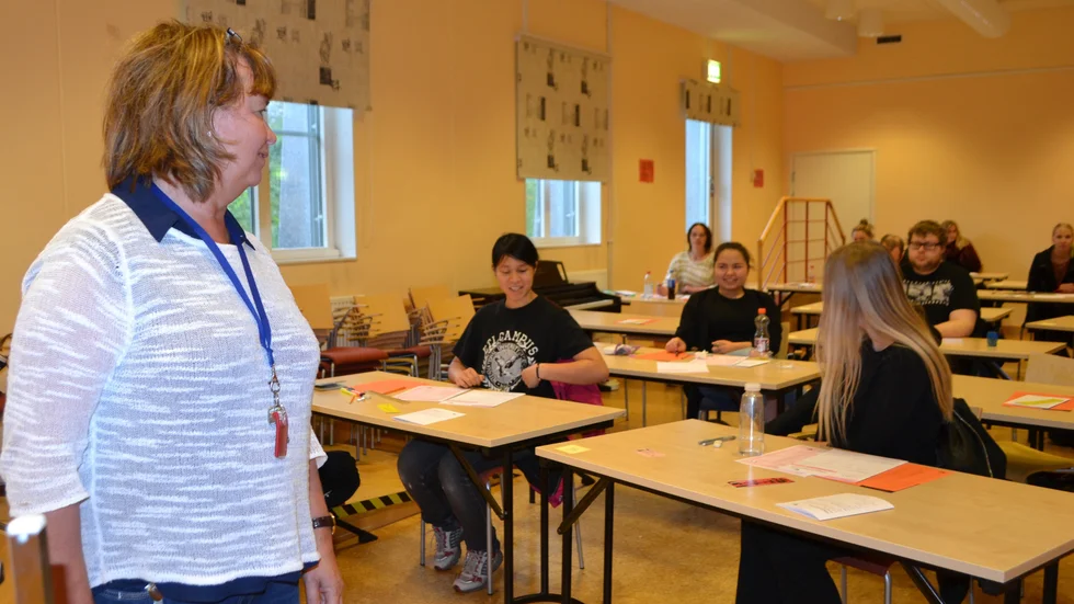 ”Provskrivarna skötte sig”. Provledare Monica Andersson var nöjd med dagen.