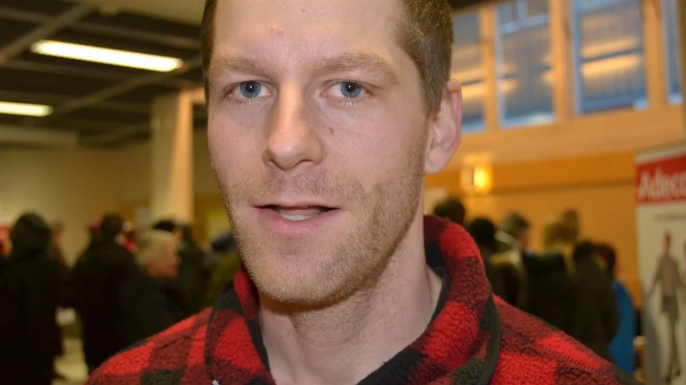 Stefan Strömberg var en av många arbetssökande på rekryteringsmässan. Bild: Ulf Cederhill