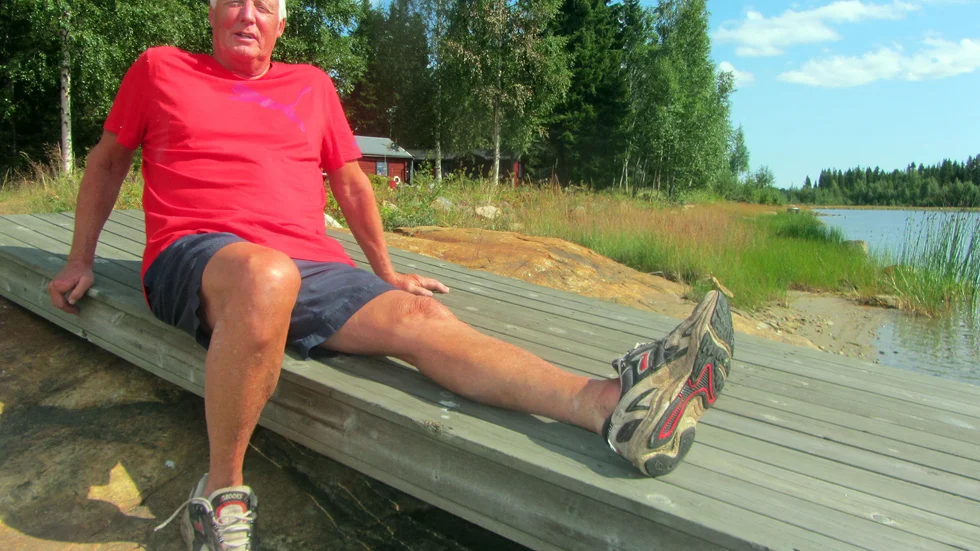 Vänön, Furuögrund. På sommaren är det hemmaplan för Rolf Häggström, som annars gärna väljer udda resmål. Foto: Bo Fuhrman.