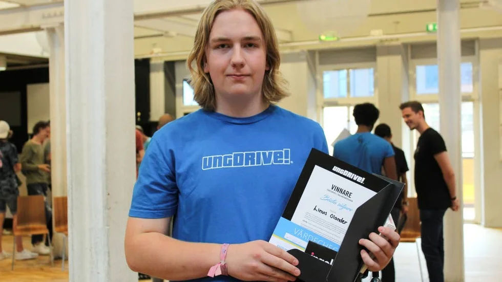 Vinnare. Linus Olander vann pris som årets säljare.
