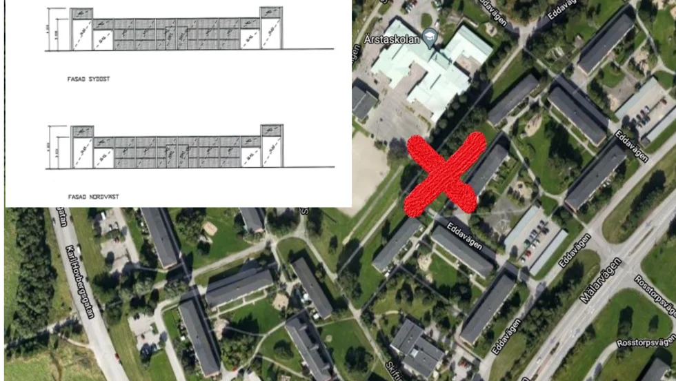 Den nya padelbanan som Victoria Park ska bygga ligger på Eddavägen i Skiftinge, mittemot Ärstaskolan. 