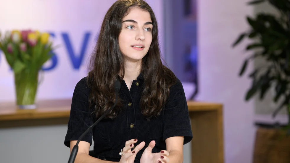 Romina Pourmokhtari är ordförande i Liberala ungdomsförbundet (Luf). Arkivbild.