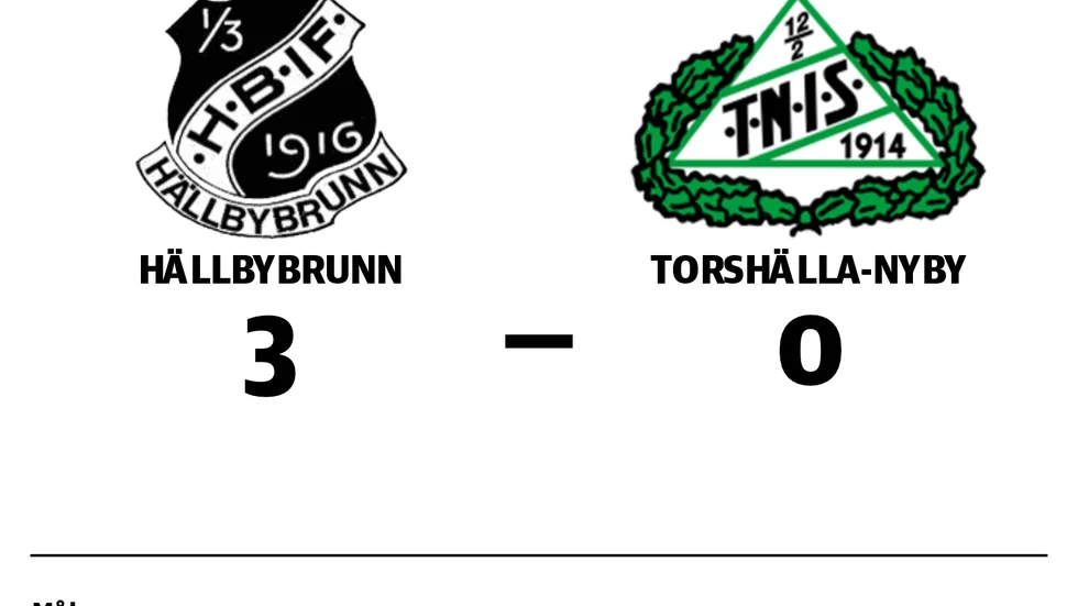 Hällbybrunns IF vann mot Torshälla-Nyby IS