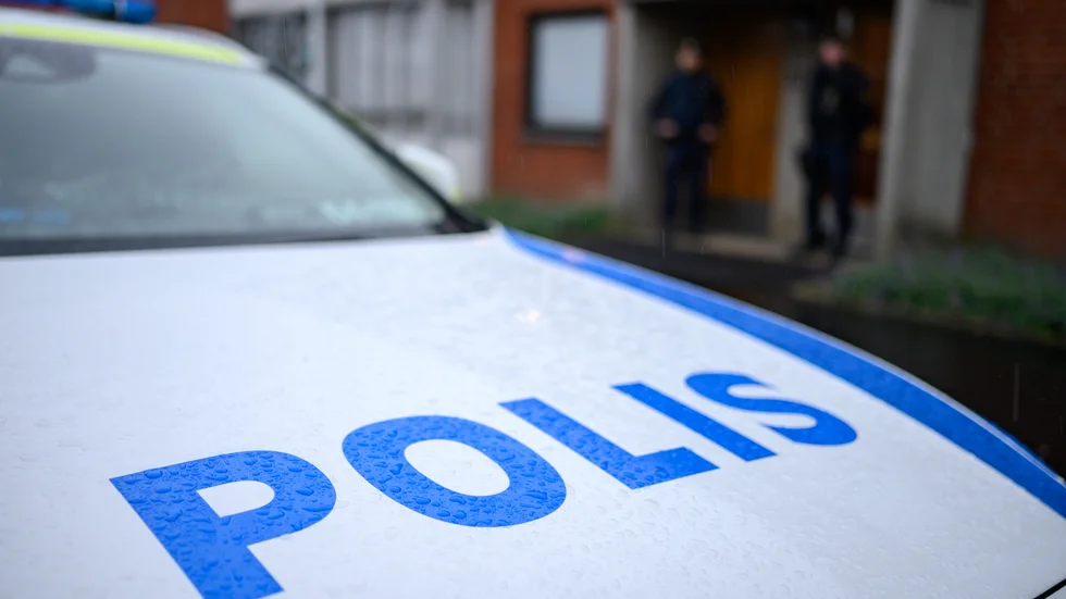 Polisen larmades till Anderstorp vid lunchtid på fredagen.