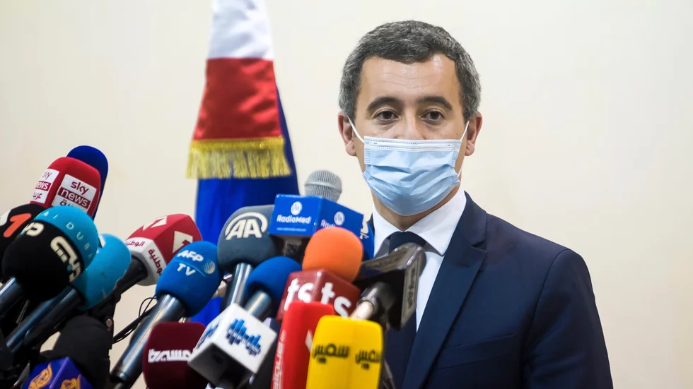 Gérald Darmanin. Bild från tidigare i november.