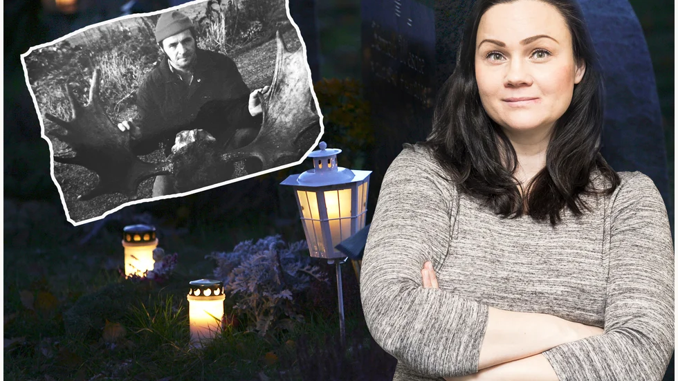 "Dagen han dog satt jag på bussen från Umeå, där jag bodde, till Haparanda där jag vuxit upp mina första år. Huset mina morföräldrar bodde i var ett andra hem."