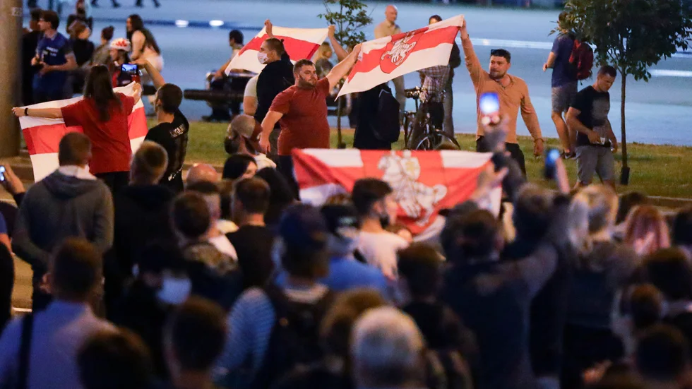 Flera protester har brutit ut i Belarus efter valet i söndags. En som vittnade protesterna var moderatpolitikern Gustaf Göthberg, som också greps av belarusiska myndigheter. Arkivbild.