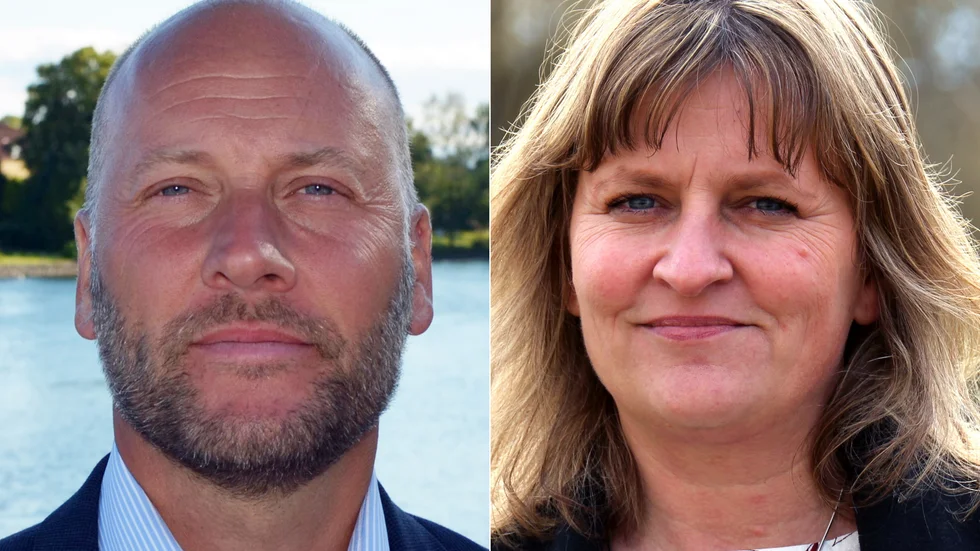 Magnus Lindberg, vd på Tillväxt Motala och Jessica Hallros, vd på Vadstena tursim och näringsliv. 