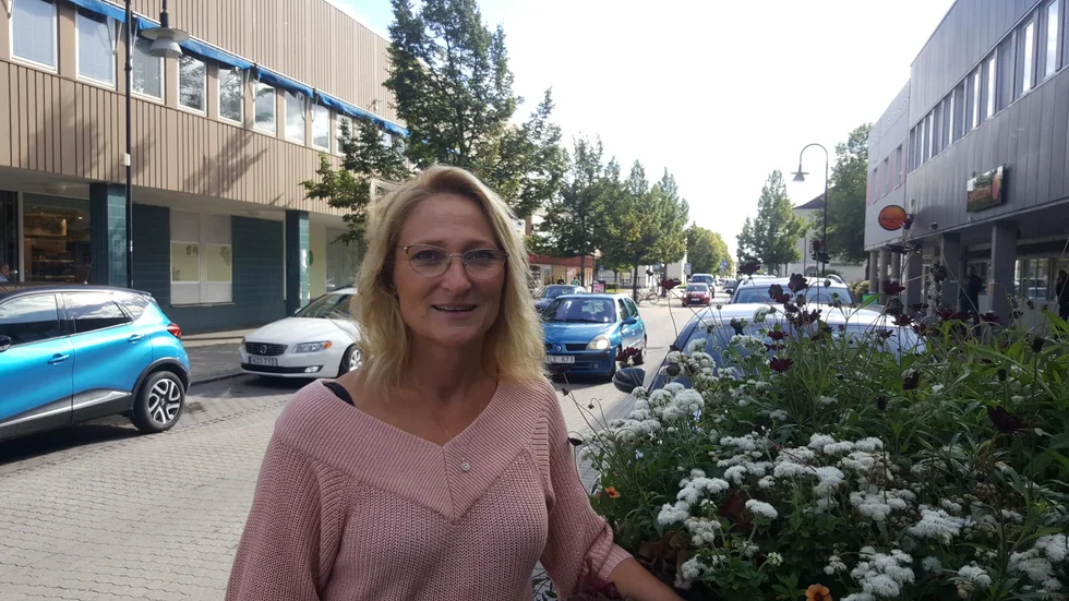 Camilla Werme ordförande i föreningen Företagarna i Tierps kommun är inte orolig att Siggbo handelsområde ska utarma centrumhandeln.
