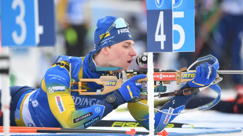Martin Ponsiluoma sköt fullt i VM-sprinten.