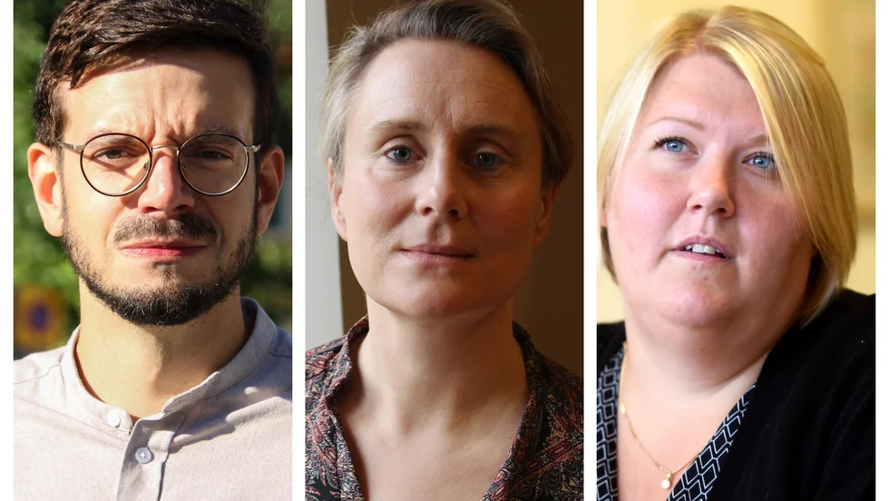 Elias Aguirre (S), Kikki Liljeblad (S) och Frida Granath (S).