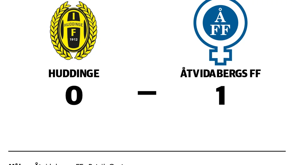 Huddinge förlorade mot Åtvidabergs FF