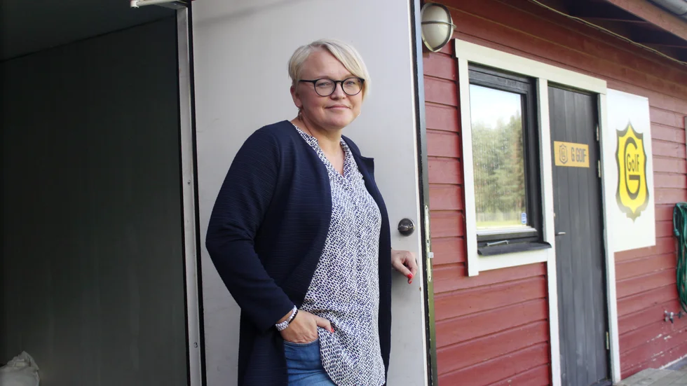 Niina Lynbech, ordförande i Gullringens GoIF, tycker att arbetet gått snabbt framåt. "Vi började i maj, och mycket jobb görs ideellt".
