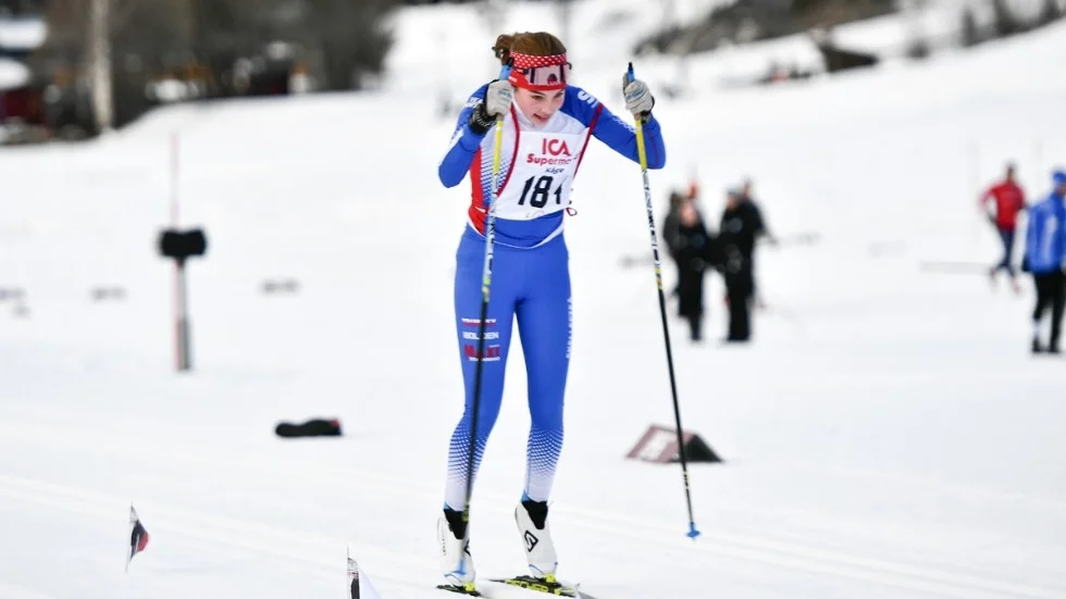 Skellefteå Skidklubbs Evelina Crüsell slutade på en elfteplats i JVM-testet i Järpen.