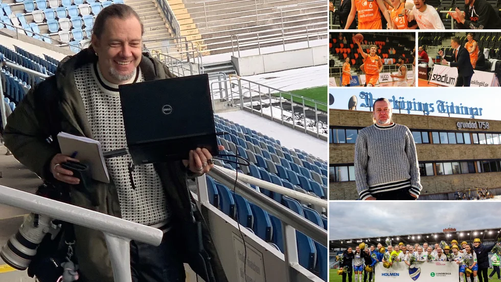 En vanlig syn i den nye sportchefen Christer Gustafsons vardag, där han är ständigt på språng med dator, block, telefon och kamera. "Jag trivs med en ständig deadline", säger Christer Gustafson, som kan se tillbaka på ett omtumlande 2020.