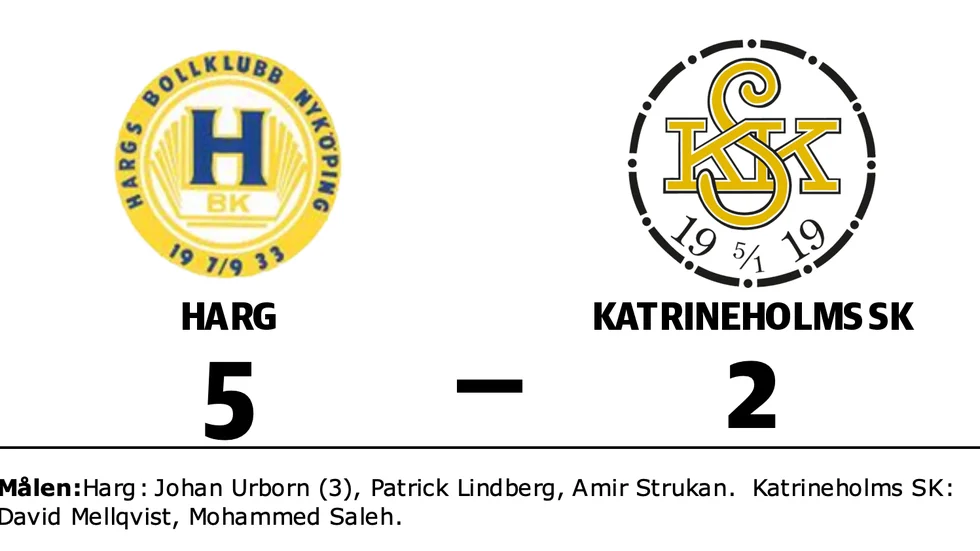 Hargs BK vann mot Katrineholms SK FK