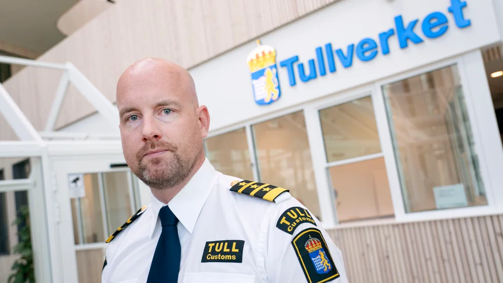 Oscar Lindvall, tillförordnad tullkrimchef vid Tullverket, vill skärpa straffet för fulla lastbilschaufförer. Arkivbild.