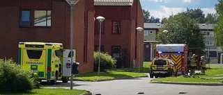  Brand i flerfamiljshus orsakad av olja på spisen