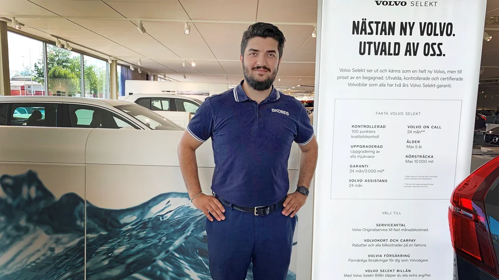 Karzan Ahmed är försäljningschef på Skobes i Nyköping.