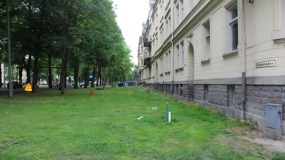 Flera förgårdar i Östra Promenaden ska fräschas upp och få en karaktär av park istället.
