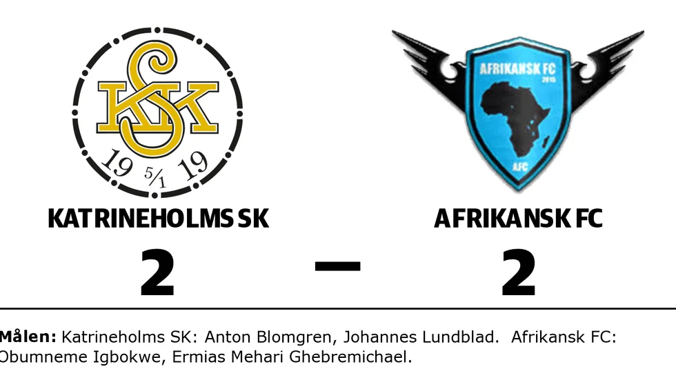Katrineholms SK FK spelade lika mot Afrikansk FC