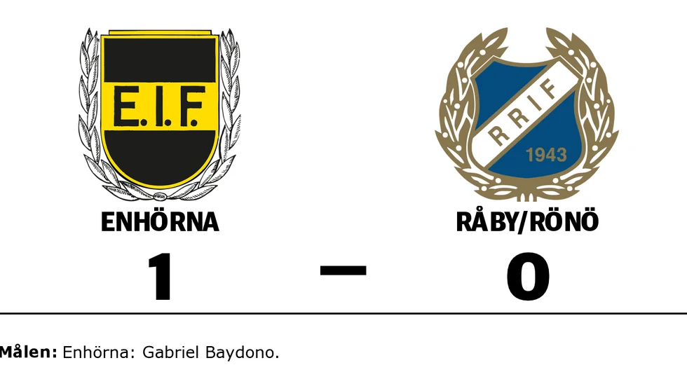 Enhörna IF vann mot Råby-Rönö IF