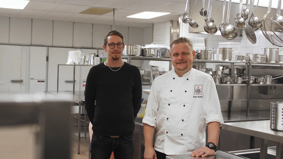 Richard Augustsson och Anders Ekelund är lärare på Astars restaurangutbildningar i Västervik.