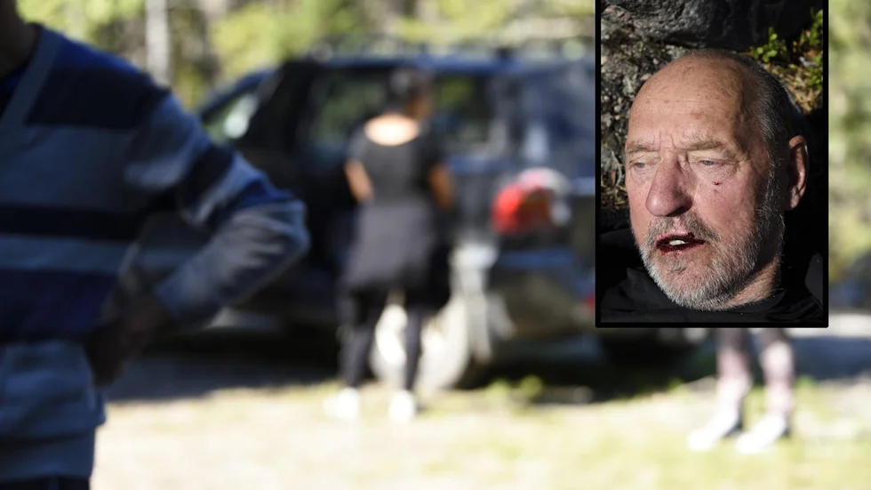 75-åringen tog emot slag och sparkar mot huvud och överkropp. Han ådrog sig en hjärnskakning och svullnader i ansiktet. 